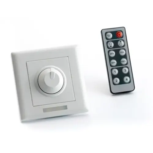 LED dimmer with remote control, light brightness regulator DC12V-24V, 16A, 100m